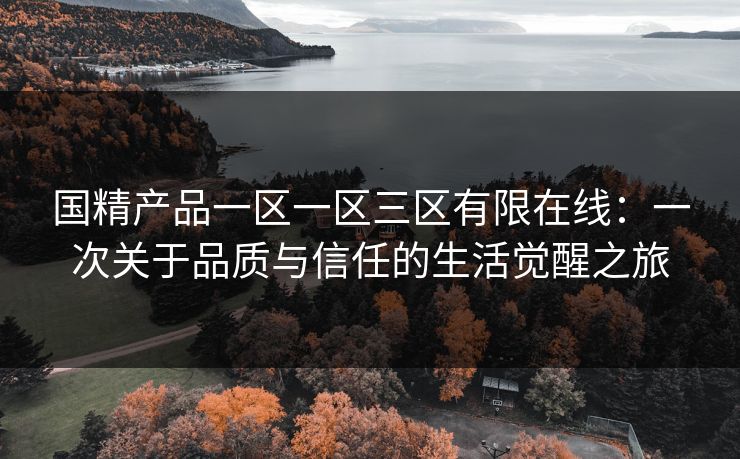 国精产品一区一区三区有限在线：一次关于品质与信任的生活觉醒之旅